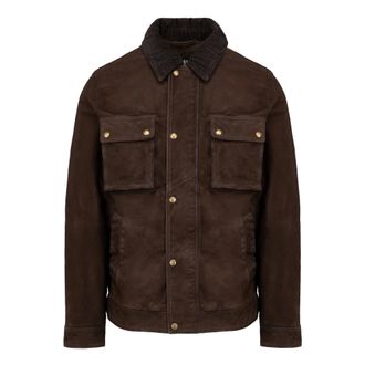 Bomboogie Maxen Su&egrave;de Leren Jas - Heren - Jassen - Bruin - Maat: XL Su&egrave;de