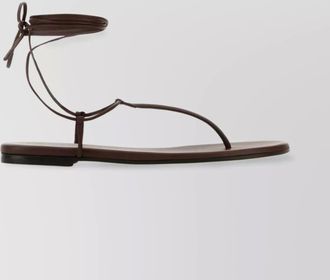 Gianvito Rossi nappa leather thong sandals