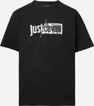 Just Cavalli Baumwoll-T-Shirt mit Logo