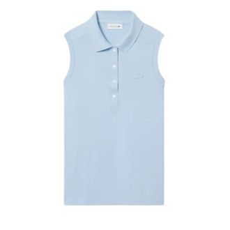 Lacoste Slim Fit L.12.D Sleeveless Stretch Polo - female - Lacoste - Sleeveless Tops - Blue - XS - Tops