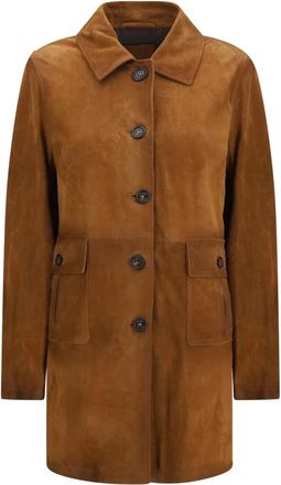 Valstar Chaqueta Larga de Ante - Coats - Mujer - Marr&oacute;n - 2XL