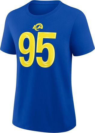 Nike Myles Garrett Los Angeles Rams Nike Womens NFL T-Shirt in Blue | 01K94EV9XF-C5H