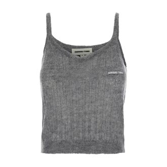 Shushu/Tong Shushu/Tong, Tops, Dames, Grijs, 2Xs, Wol, Rib Sweater Camisole