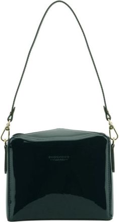 Pourchet Cassetta Schoudertas - Dames - Schoudertassen - Groen - ONE Size - Leer - Tassen