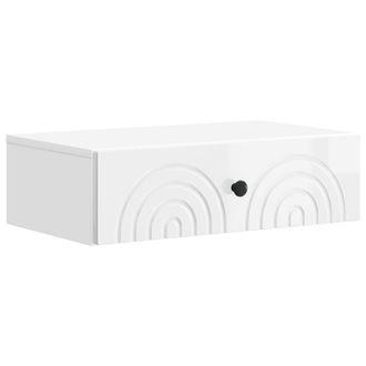 vidaXL Mesa Lateral Montada En La Pared Brillante 59 X 34,5 X 17 Cm Vidaxl