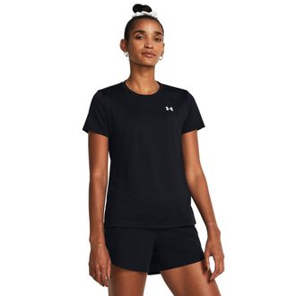 Under Armour Trainingsshirt UNDER ARMOUR TECH SSC - SOLID, Damen, Gr. XL, schwarz,, wei&szlig;, Obermaterial: 100% Polyester, Shirts Trainingsshirt, f&uuml;r vielseitige Akti