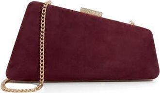 Dune London Balancing Frame Clutch in Burgundy at Nordstrom Rack