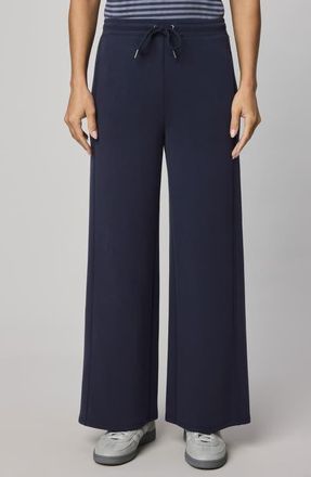 Splendid Scubasoft Wide Leg Drawstring Pants in Navy Blue at Nordstrom, Size X-Small