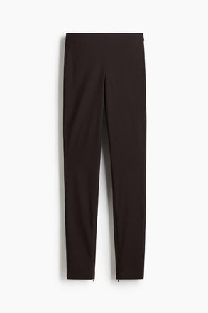 H&M Hose mit Zippern - Dunkelbraun