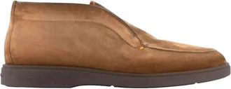 Santoni Desert Boot - Heren - Enkellaarsjes - Bruin - 41 EU - Leer - Schoenen