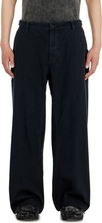 Diesel Cotton ripstop pants with side buckles - Pants - Man