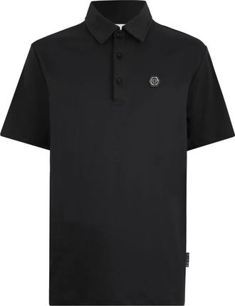 Philipp Plein Classic Polo Shirt Hexagon - Heren - Polos - Zwart - S - Katoen - Tops