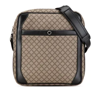 Gucci Pre-owned Gucci Diamante Coated Canvas Zip Crossbody Unisex CU17BKYK68NUOOO2