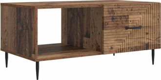 vidaXL Mesa De Caf&eacute; Madera Envejecida 90 X 50 X 40 Cm Vidaxl