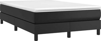 vidaXL Vidaxl - Estructura De Cama Sin Colch&oacute;n Cuero Sint&eacute;tico Negro 120x200 Cm