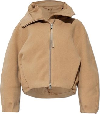 Canada Goose Wollen jas met capuchon - Dames - Zomerjassen - Beige - L - Wol - Jassen