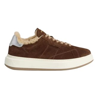 Woolrich Schoenen, Dames, Bruin, 37 EU, Leer, Sneakers