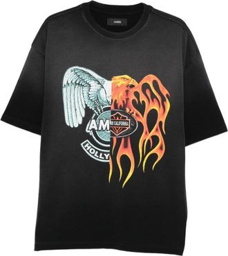 Amiri Hombre, Camisetas, Negro, Talla: XL