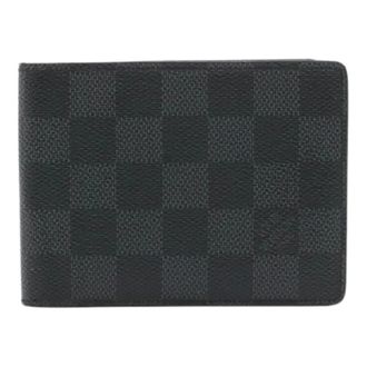 Louis Vuitton Pre-owned Wallets, female, Black, Size: ONE SIZE Pre-owned Damier Graphite Bifold Wallet
