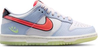 Nike Boys Dunk Low - Boys Grade School Basketball Shoes White/Hydrogen Blue/Flash Crimson Size 3.5