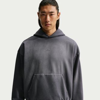 Nike Mens Standard Issue Brushed Heavy Pullover Basketball Hoodie in Black | IM5920-010