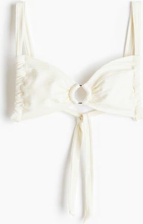 H&M Bikini Top in Cream at Nordstrom, Size X-Large