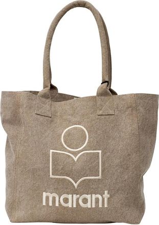 Isabel Marant Yenky Small Bag - Dames - Shoppers - Beige - ONE Size - Katoen - Tassen