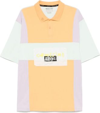 Martine Rose Polo con design color-block - Arancione