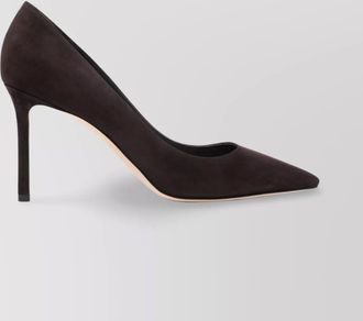 Jimmy Choo London 85 mm heel pointed suede pumps