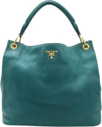 Prada Pre-owned Leren Schoudertas Groen Br 4829 - Dames - Vintage Schoudertas - Groen - ONE Size - Leer - Vintage