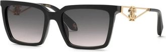 Roberto Cavalli Src 157M 0700 Zonnebril - Dames - Zonnebrillen - Zwart - 54 MM - Accessoires