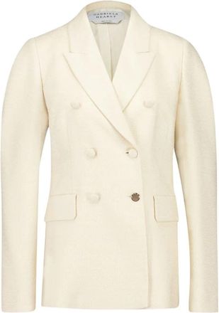 Gabriela Hearst Sedna Silk Tweed Blazer - Dames - Blazers - Beige - XS - Tweed - Jassen