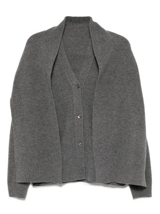 JNBY wool cardigan - women - Wool - L - Grey