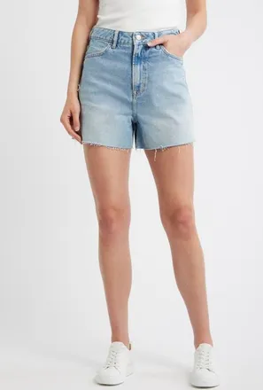 Boss Orange by Hugo Boss Denim Shorts in Light Blue at Nordstrom, Size 24