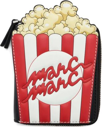 Marc Jacobs Accessoires, Dames, Veelkleurig, ONE Size, Leer, Popcorn-patch Portemonnee