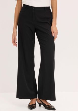 Bonprix Marlene-Hose BONPRIX, Damen, Gr. 38, N-Gr, schwarz (l&auml;nge: regul&auml;r), Web, Obermaterial: 95% Polyester, 5% Elasthan, unifarben, festlich, regular fit l