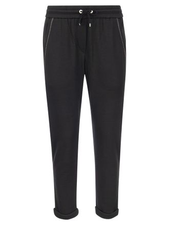 Brunello Cucinelli Cotton-silk Fleece Trousers