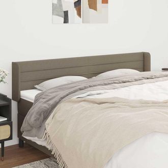 vidaXL Vidaxl Cabecero De Tela Gris Taupe 183x16x78/88 Cm