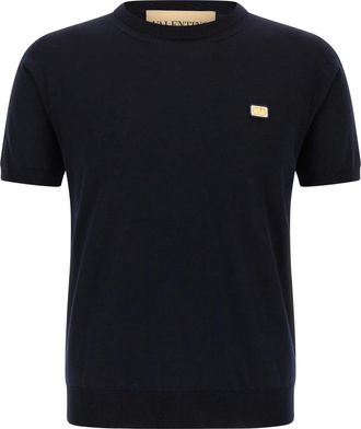 Valentino Garavani Heren, Tops, Blauw, Maat: M Wol