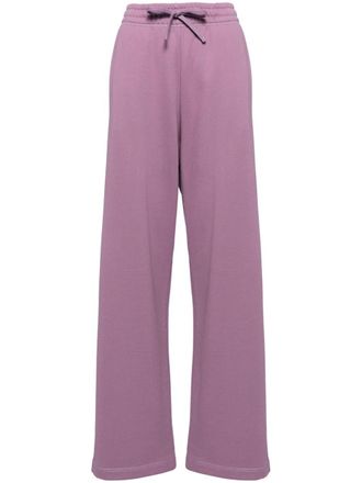 Maison Kitsuné logo patch pants - Purple
