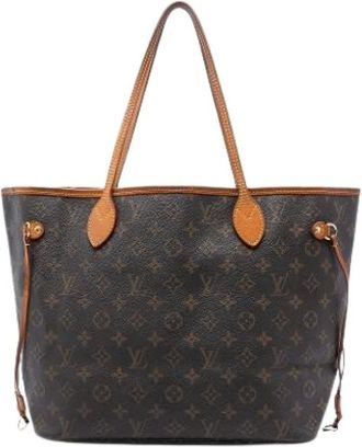 Louis Vuitton Pre-owned Tote Bags, female, Brown, Size: ONE SIZE Pre-owned Neverfull MM