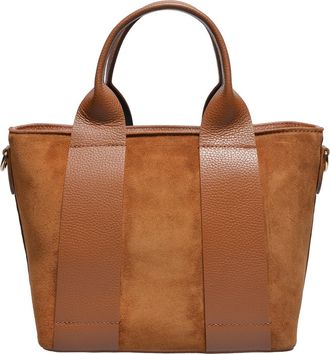 Luisa Vannini Brown Rundleer Tas