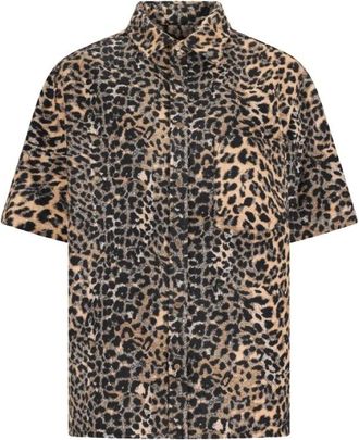 Darkpark Darkpark, Overhemden, Dames, Veelkleurig, S, Katoen, Vale Blouse met Korte Mouwen