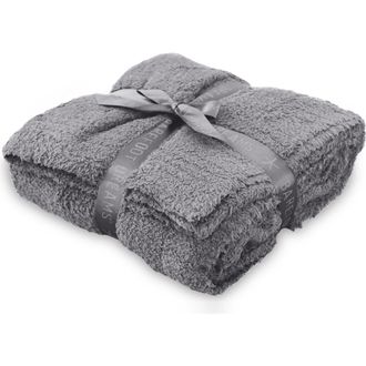 Barefoot Dreams CozyChic Throw Blanket in Dove Gray at Nordstrom