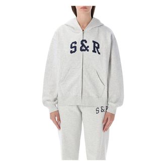 Sporty & Rich Dames, Sweatshirts & Hoodies, Grijs, Maat: M Katoen