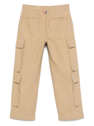Thom Browne Utility Chino Cargo Trouser In Washed Cotton Canvas