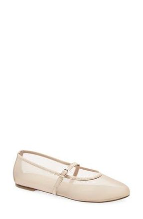 Stuart Weitzman Bareitall Mary Jane Flat in Beige/barely Beige at Nordstrom Rack, Size 6.5