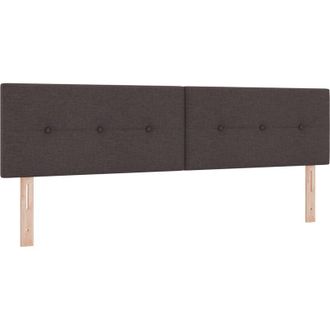vidaXL Cabecero Led Con Luces De Tiras Led Marr&oacute;n Oscuro 180 Cm Tela Vidaxl