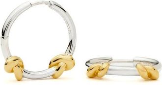 Missoma x Lucy Williams Small Knot Hoop Earrings in Gold Plated/silver Plated at Nordstrom