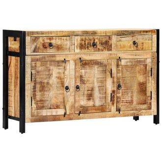 vidaXL Aparador De Madera Maciza De Mango 120x35x76 Cm Vidaxl